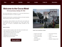 Tablet Screenshot of cocoamotel.com